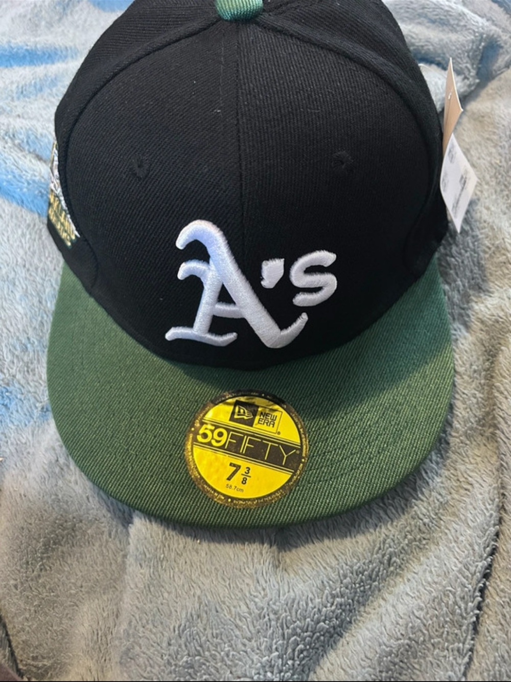 New Era Kids Oakland A's Black & Green 59FIFTY Fitted Hat